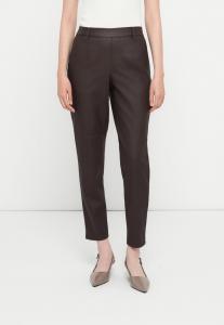 Брюки Object OBJBELLE LISA COATED, Seal Brown/Brown