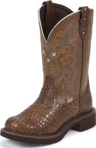 Ботинки Justin Boots Women's Gypsy Collection 8", Brown Pearl Print Cowhide