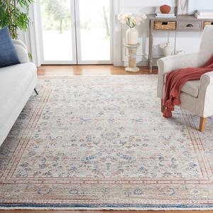 Ковер SAFAVIEH, 244 x 305 см, - коллекция Vintage Persian - большой - бежевый и rust, бохо восточный дизайн, не линяет и легко чистится, идеально для гостиной, спальни, офиса, столовой (VTP427B)