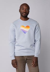 Толстовка RAINBOW HEART watapparel, светло-голубой