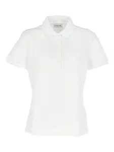 Рубашка поло на пуговицах Lacoste, белый