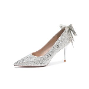 QITUMAUL Женские туфли на высоком каблуке Mercury [высота каблука 8,5 см], цвет Mercury[Heel Height 8.5cm]