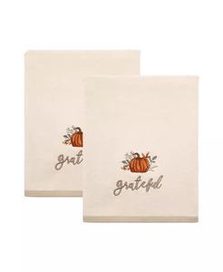 Набор полотенец для рук Avanti Grateful Patch Harvest с вышивкой, 2 шт, слоновая кость/кремовый