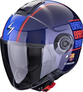 Шлем Scorpion exo city ii fc barcelona jet, Blue/Red