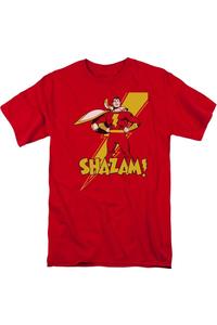 DC Comics Shazam Shazam футболка с коротким рукавом для взрослых Gildan, красный