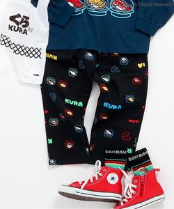 Брюки SUSHI с принтом по всей поверхности, созданные в сотрудничестве с Kura Sushi, устойчивые к пятнам, длина 10 дюймов.