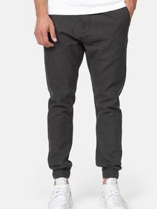 Льняные брюки блнда Indicode, черный