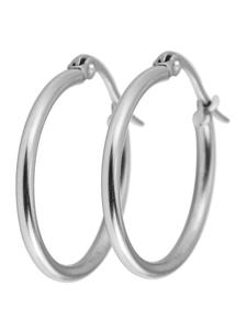 Adeliás Женские серьги - Серьги-кольца из нержавеющей стали серебристого цвета