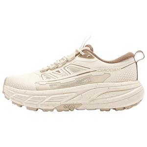 QIAODAN Амортизирующие, противоскользящие, дышащие, низкие, повседневные туфли, женские, бежево-коричневые