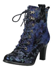 Ботильоны темно-синего цвета LAURA VITA