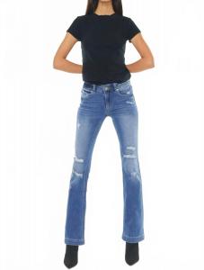 Бернадетта джинсы буткат средней посадки в среднем оттенке KanCan, Medium Wash