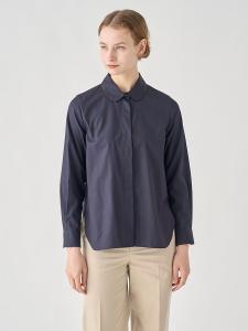 Хлопковая блузка с круглым воротником | FB108