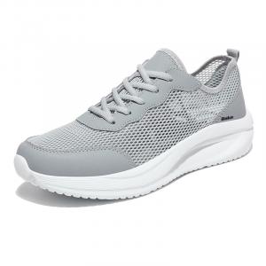 BAKE Дышащие устойчивые к истиранию нескользящие низкие повседневные туфли мужские светло-серые, цвет Light Gray