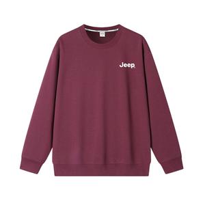 Свитшот Unisex Crew Neck Moderate Regular Jeep, brick красный
