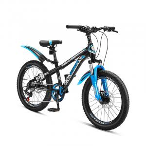 Горный велосипед унисекс FOREVER для бездорожья 22 дюйма 8 скоростей, синий