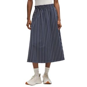 Юбка миди с рюшами на талии повседневная длинная юбка women's Lululemon, слоновая кость/светлая слоновая кость