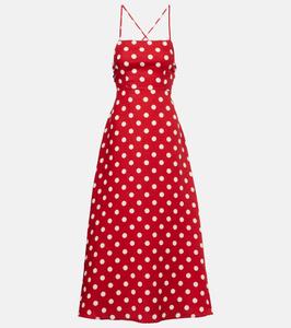 Льняное платье макси Lori в горошек Posse, Polka Dot