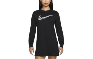 Женское платье с длинными рукавами Nike, цвет Black