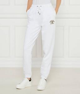 Спортивные штаны женские Guess Jeans хлопковые зауженные, белый