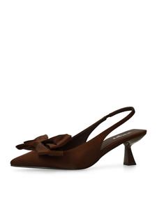 Туфли-лодочки с открытой пяткой SACHA, коричневый
