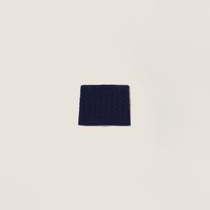 Мини-юбка из шерсти MIU MIU, темно-синий