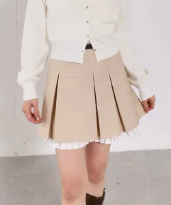 Многослойная плиссированная мини-юбка Archives, цвет Beige