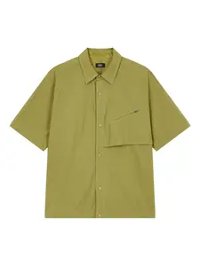 Рубашка с карманом на молнии и рукавами реглан Studio Tomboy, зеленый