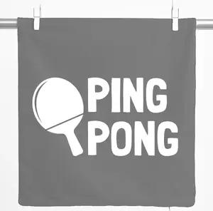 Декоративная наволочка Huuraa для пинг-понга, подарок, 40x40 см, стальной серый хлопок, украшение для пинг-понга Hellweg Druckerei