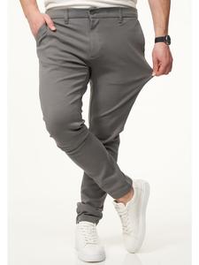 Брюки чинос - спортивные брюки из суперэластичной ткани облегающего кроя темно-серого цвета DAILY COTTON