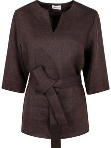 Блузка с поясом PAROSH P.A.R.O.S.H., коричневый