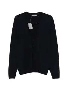 Кардиган на пуговицах с V-образным вырезом Canali, синий