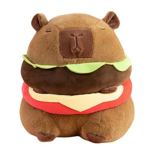 Креативная плюшевая кукла капибара в гамбургерах, высота 20см/30см/40см MLING