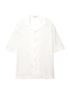 Рубашка на пуговицах Comfort fit Pull&Bear, белый