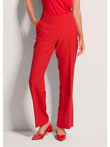 MADELEINE Элегантные женские брюки с отглаженными краями, красного цвета