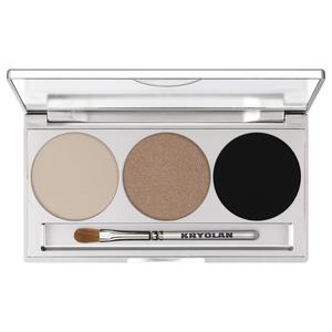 Тени для век eye shadow smokey trio Kryolan, smokey sand, вес 7.5 гр.