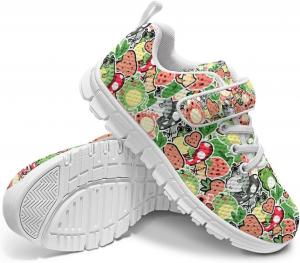 Кроссовки для мальчиков и девочек, детская обувь из сетчатого материала, унисекс, легкие, дышащие, для бега, тенниса и фитнеса, с одной пряжкой для малышей, маленьких и больших детей, белая подошва Ocwfudsx