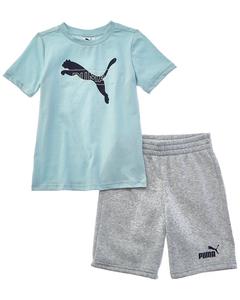 Комплект из 2 предметов: футболка из джерси и флисовые шорты PUMA Puma, синий