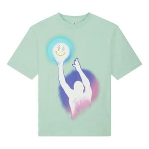 Футболка x j balvin t-shirt 'mint' Air Jordan, зеленый