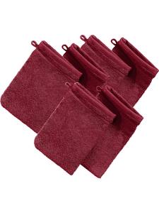 Erwin Müller Махровые рукавицы для мытья посуды, набор из 6 штук, Heidelberg, бордового цвета