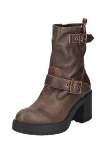 Кожаные ботильоны Nerogiardini, цвет moro