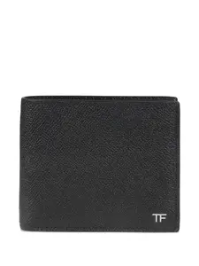 Кожаный кошелек с логотипом Tom Ford, черный