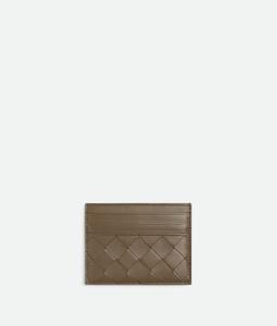 Женский кредитный картхолдер Intrecciato Credit Card Case BOTTEGA VENETA, бежевый