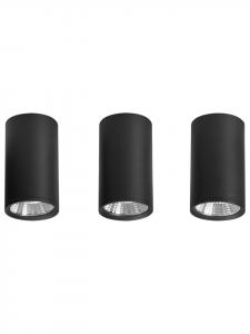 Beliani Комплект из 3 потолочных светильников BARCALA черного цвета