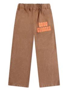 Брюки с логотипом Bobo Choses, коричневый