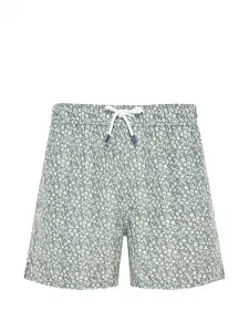 Плавки-шорты с цветочным принтом Fedeli, зеленый