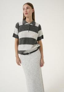 Поло Karen by Simonsen SHORT SLEEVE, Grey Melange/Grey