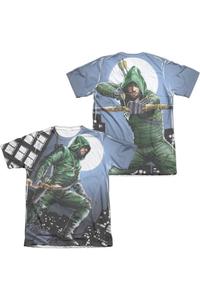 Футболка с коротким рукавом для взрослых из полиэстера/хлопка «Ночной дозор» (принт спереди/сзади) Gildan, белый