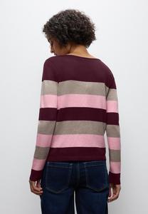 Джемпер Street One GESTREIFTER PULLOVER, Rot/Bordeaux