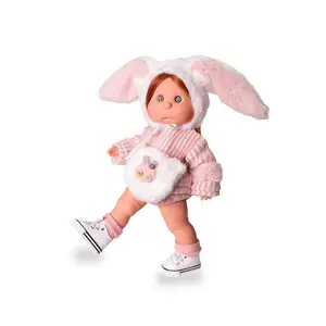 Детская кукла Antonio Juan Iris With Makeup baby doll, розовый