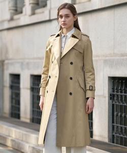 Тренч из водоотталкивающей/дышащей хлопчатобумажной габардиновой ткани Dressterior, цвет Beige(052)